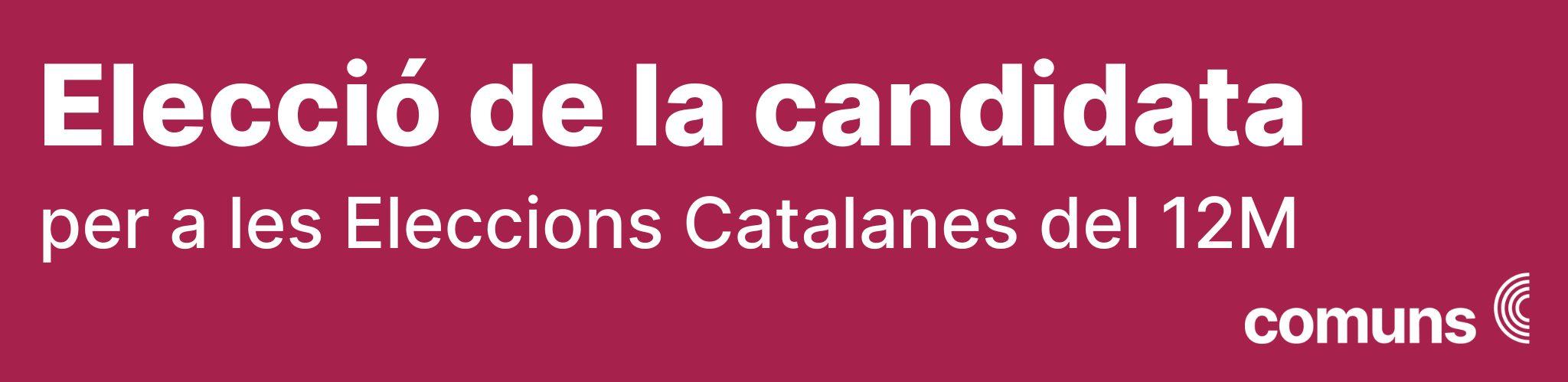 Imatge pels mitjans: Elecció de la candidata de les eleccions catalanes 2024