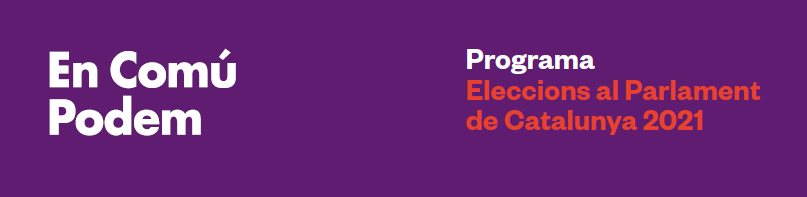 Imatge pels mitjans: Elaboració del programa electoral per a les catalanes 2021 d’En Comú Podem